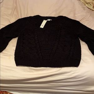 Black Jun Ivy Sweater New